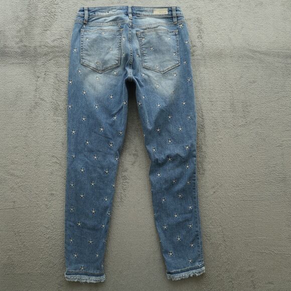 Miss Me Jeans Women's Size 28 Blue Mid-Rise Ankle Skinny 27" Inseam Distressed - Picture 12 of 16